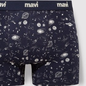 Resim Mavi - Gezegen Baskılı Lacivert Boxer 092456-33648 Lacivert 