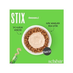 Resim Schesir Cat Stick Ördekli Sıvı Kedi Ödül Maması 1 Adet 6x15 Gr 