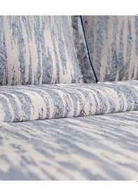 Resim Calantha Home Collection Estella 3 Parça Lacivert Geometrik Pike Takımı 240 X 260 Cm Lacivert 