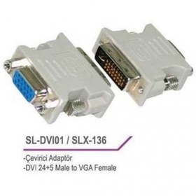 Resim Turbosepet Dvi Erkek To Vga Dişi 24+5 Dönüştürücü Çevirici Adaptör Aparat 552903406 