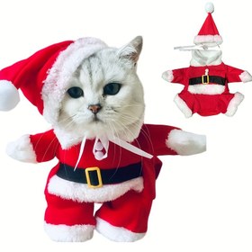 Resim Kedi için Noel, Sonbahar ve Kışta Kullanılan Pelerinler, Yavru Kediler için Uygun, X 