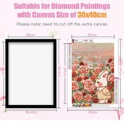 Resim Gajeena 30x40 Cm Magnetik Pencere Kadrajı - Kaliteli Materyal, Hafif Ve Dayanıklı, Ofis Dekorasyonu, İç Ölçü 25x35 Cm, Siyah Geniş Kenar 