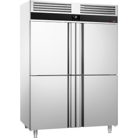 Resim Derin Dondurucu - GN 2/1 - 1400 Lt. - 4 Paslanmaz Çelik Yarım Kapılı 