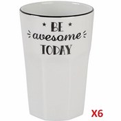 Resim Porland Be Happy Bardak 350cc 6'lı 04ap020360 