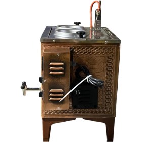 Resim 2 Gözlü Ofistipi Çay Kazanı Bürotipi Çay Semaveri Tamotomatik Çay Ocağı Sadece Elektrikli Çay Makinesi Bakır Çaycı 