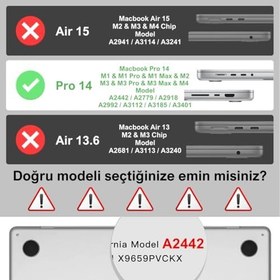 Resim Klasse MacBook Pro 14 inç 2021-2024 M4/M3 Max/M3 Pro/M3/M2/M1 Max/M1 Pro/M1 Çip ile Uyumlu Şeffaf Dayanıklı Koruyucu Kılıf, Ultra İnce Elastik Kapak A2442 A2779 A2918 A2992 A3112 A3185 A3401 (Şeffaf) 