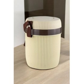 Resim Digithome Paslanmaz Çelik Hazneli 3'lü Yemek Termosu 1,2 Lt Bej - CKR3147 C320.025 