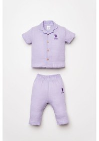Resim U.s Polo Assn. Kız Bebek Mor Takım 5274-50237 Mor 