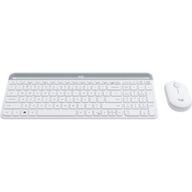 Resim Logıtech Mk470 Klavye+ Mouse Kablosuz Beyaz (920-009436) 