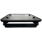 Resim Cam Tavan Havalandırma 40x40cm Yarı Açılır-30 Siyah 