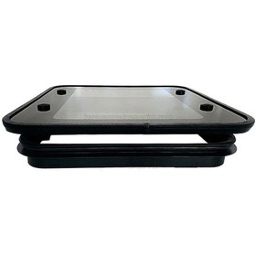 Resim Cam Tavan Havalandırma 40x40cm Yarı Açılır-30 Siyah 