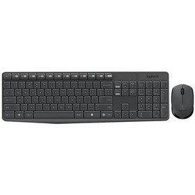 Resim Logitech MK235 Q Kablosuz Usb Siyah Multimedya Klavye/Mouse Set 920-007925 