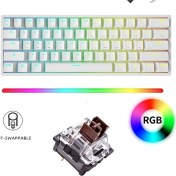 Resim Leaven K620 Rgb 61 Tuş Type-C Kablolu Hot Swap Mekanik Klavye-3 Adet Switch Hediyeli 