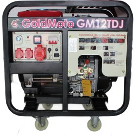 Resim Goldmoto GM12TDJ Marşlı Dizel 10KVA Trifaze Jeneratör 