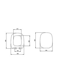 Resim Bocchi Fenice Klozet Kapağı Mat Buz Mavisi A0327-029 Beyaz 