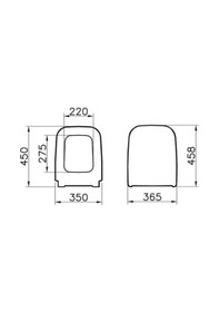 Resim Vitra Shift Soft Klozet Kapağı 91 - 003 - 009 