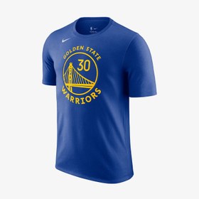 Resim Nike Golden State Warriors Nba Erkek Mavi Basketbol T-Shirt 