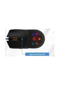 Resim Jedel GM1320 Işıklı Kablolu RGB Oyuncu Mouse 