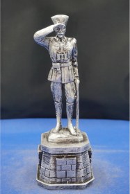 Resim Atatürk İlk Hedefiniz Akdenizdir Heykeli Biblo Özel Tasarım Ofis Aksesuar Ev Dekor Hediyelik 25 Cm 