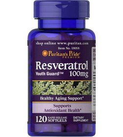 Resim Puritan's Pride Resveratrol 100 Mg 120 Kapsül 