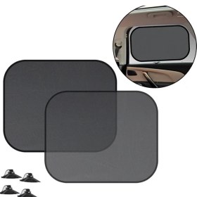 Resim Zenvia Ally Araç Oto Yan Cam Vantuzlu Güneşlik Kalkan 2 Adet 36X44CM-(5775) ZNV-HBY3245 