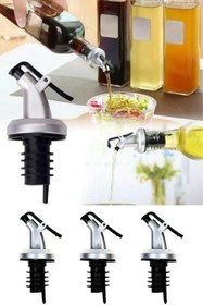 Resim Toptanhane 3 Adet Sızdırmaz Kapaklı Şişe Tıpası Yağdanlık Ucu Servis Aparatı Damlalık Tıpa Tapa Mantar 