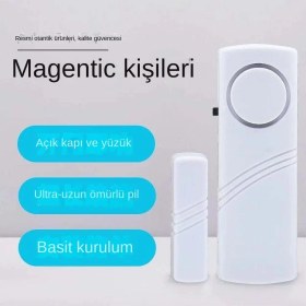 Resim 66 Shop Pencere/kapı Önü Manyetik Hırsız Alarmı - Beyaz 