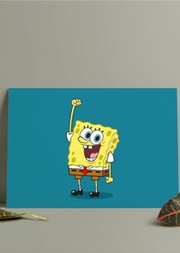 Resim Metal Baskı Parlak Duvar Tablosu - Süngerbob - Spongebob 