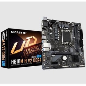 Resim Gigabyte H610m H V2 Ddr4 M2 Pcie Nvme Hdmi Pcie 16x V4.0 1700p Matx Anakart 