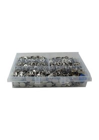 Resim 200 Set Metal Nikel Paslanmaz 15 Mm Çıt Çıt Düğme ve Çakım Kalıbı 