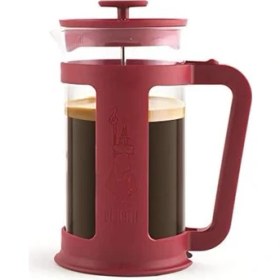 Resim Karokstore - Smart French Press: Yaklaşık 1l Kapasiteli Kahve Hazırlayıcı - Kırmızı Polipropilen Gövde - Bulaşık Makinesinde Yıkanabilen Borosilikat Cam Sürahi - Paslanmaz Çelik Filtre Sistemi 