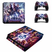 Resim cosy home gift Avengers Playstation 4 Slim Kasa Sticker Kaplama -03 
