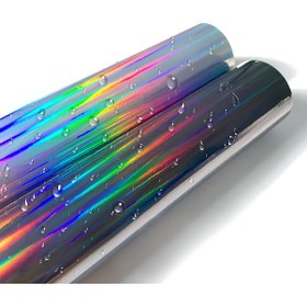 Resim Hologram Gökkuşağı Araç Motosiklet Kaplama Folyosu 30cmx1metre 