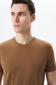 Resim Arma Erkek Giysiler Kısa Kollu T-shirt Ar-ma Erkek Bisiklet Yaka Tişört Regular Fit %100 Pamuk Süprem Basic Baskısız Y31344408002 Mor-m2 