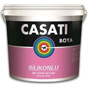 Resim Casati Silikonlu Dış Cephe Boyası 15 Litre Beyaz 