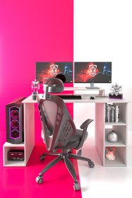 Resim dekoronya Master Oyuncu Masası, Gamer Masa, Çalışma Masası, Ofis Masası 