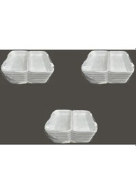 Resim Dağyüce 36/d Tek Kullanımlık Köpük İskender Kapaklı Kase Kutu - 23.5x15 Cm. - 20 Adetlik 3 Paket 