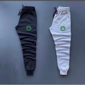 Resim New Cabin Unisex Gri-Siyah Slim Fit Celtic Dijital Baskılı Kışlık Içi Paumuklu Eşofman Altı 2'li 