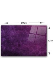 Resim Decorita Mor Doku | Cam Ocak Arkası Koruyucu | 40cm X 60cm 