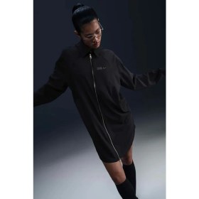 Resim Nike Naomi Osaka Oversized Dress Gold Fermuar Bol Kesim Kadın Elbise Siyah 