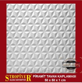 Resim Stropiyer Tavan Kaplama Piramit Modeli , 1 Adet 