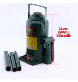 Resim Badem10 Ugr Kriko 20 Ton Hidrolik Oto Araç Araba Kaldırma Kaldıraç Kollu Seti Şişe Tip Kiriko 20 Ton 