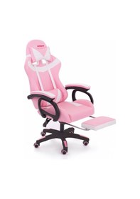Resim Sports Vıbro Oyuncu Koltuğu Masaj Özellikli Gaming Chair Pembe/ Beyaz Pembe/ Beyaz 