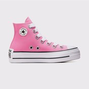Resim Converse Chuck Taylor All Star Lift Kadın Pembe Platform Sneaker Düz A10423c Pembe 