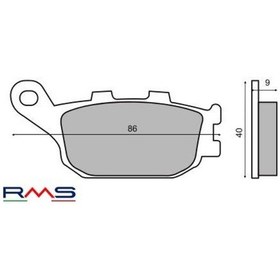 Resim Kawasaki Z 750 2007-2012 Arka Fren Balata Rms 533940766 