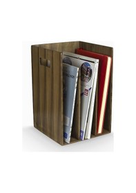 Resim Woodsaka Reka Kitaplık & Dergilik - Ceviz Ağacından 