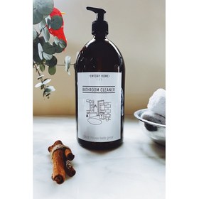 Resim Emtory Home 1 Lt Amber Bathroom Cleaner Pompalı Cam Şişe (Banyo Temizleyici) 