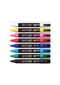 Resim Uni Posca 5M Boyama Markörü Ana Renkler 8'li Set 