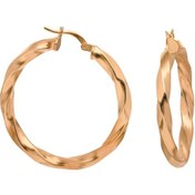 Resim Glorria Gümüş 3 Cm Burgu Halka Küpe N11.30817 