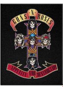 Resim Guns N Roses Appetite for Destruction Albüm Arma Sırt Peç Back Patch Yama Çok Renkli 